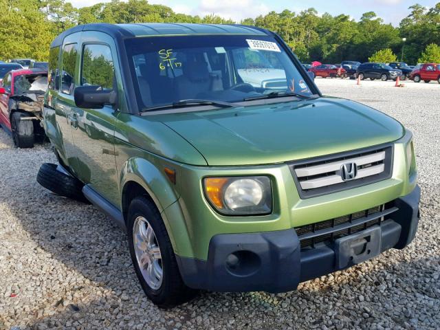 5J6YH18767L001630 - 2007 HONDA ELEMENT EX GREEN photo 1