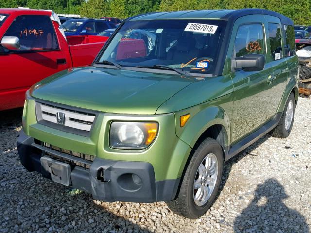 5J6YH18767L001630 - 2007 HONDA ELEMENT EX GREEN photo 2