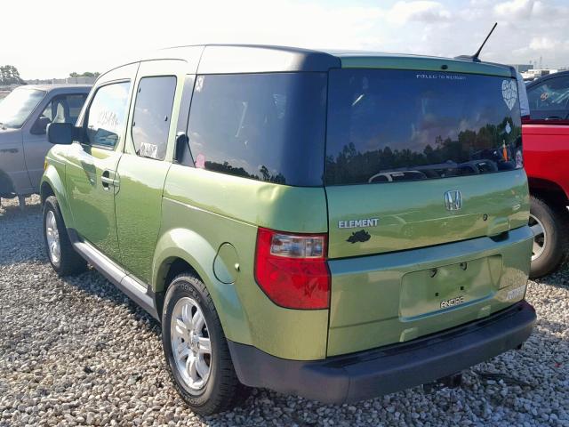 5J6YH18767L001630 - 2007 HONDA ELEMENT EX GREEN photo 3