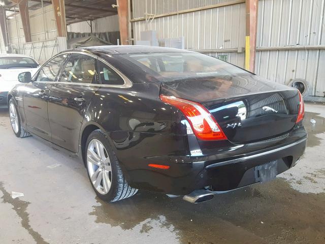 SAJWA2GBXCLV30037 - 2012 JAGUAR XJL BLACK photo 3