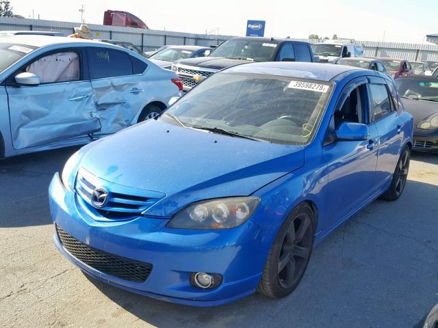 JM1BK343141104053 - 2004 MAZDA 3 HATCHBAC BLUE photo 2