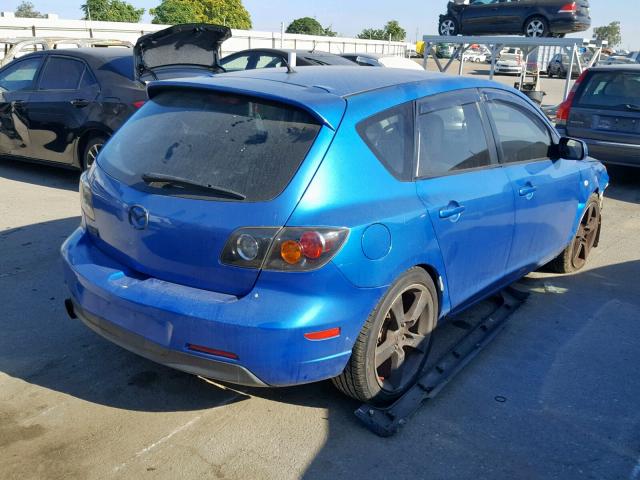 JM1BK343141104053 - 2004 MAZDA 3 HATCHBAC BLUE photo 4