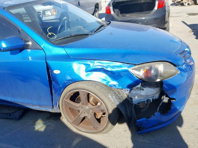 JM1BK343141104053 - 2004 MAZDA 3 HATCHBAC BLUE photo 9