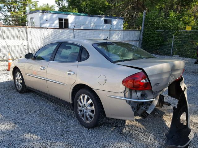 2G4WC582681355254 - 2008 BUICK LACROSSE C BEIGE photo 3