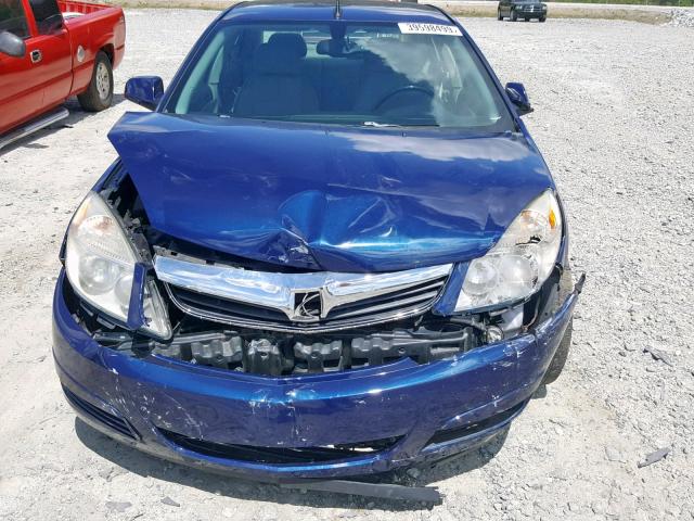 1G8ZS57B09F172006 - 2009 SATURN AURA XE BLUE photo 9