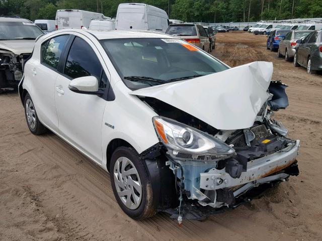 JTDKDTB36F1578595 - 2015 TOYOTA PRIUS C WHITE photo 1