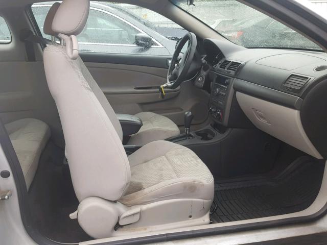 1G1AL15F277263342 - 2007 CHEVROLET COBALT LT SILVER photo 5