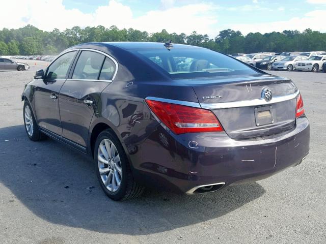 1G4GB5G33EF243405 - 2014 BUICK LACROSSE MAROON photo 3