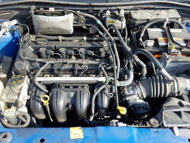 1FAHP3GN4AW185742 - 2010 FORD FOCUS SES BLUE photo 7