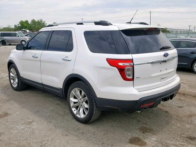 1FMHK7D82BGA35375 - 2011 FORD EXPLORER X WHITE photo 3