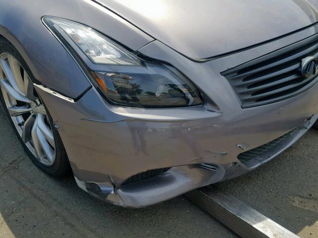 JNKCV64E08M111934 - 2008 INFINITI G37 BASE GRAY photo 10