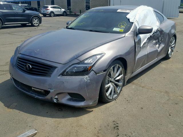 JNKCV64E08M111934 - 2008 INFINITI G37 BASE GRAY photo 2