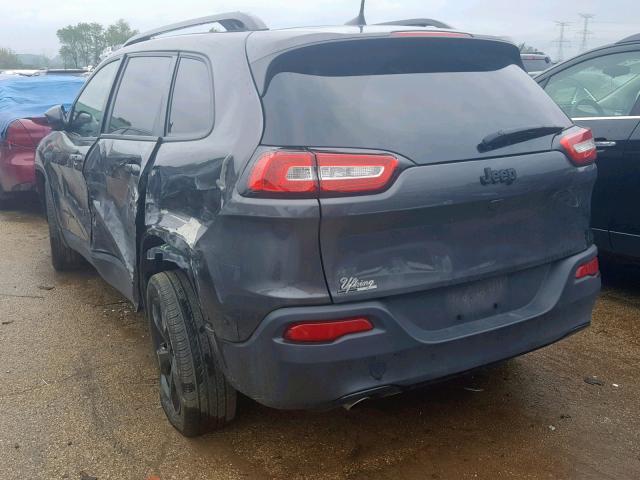 1C4PJLCB3JD577206 - 2018 JEEP CHEROKEE L GRAY photo 3