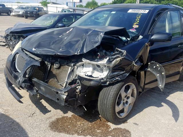 5Y2SL63885Z462300 - 2005 PONTIAC VIBE BLACK photo 9