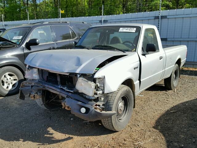 1FTYR10U31PA57075 - 2001 FORD RANGER SILVER photo 2