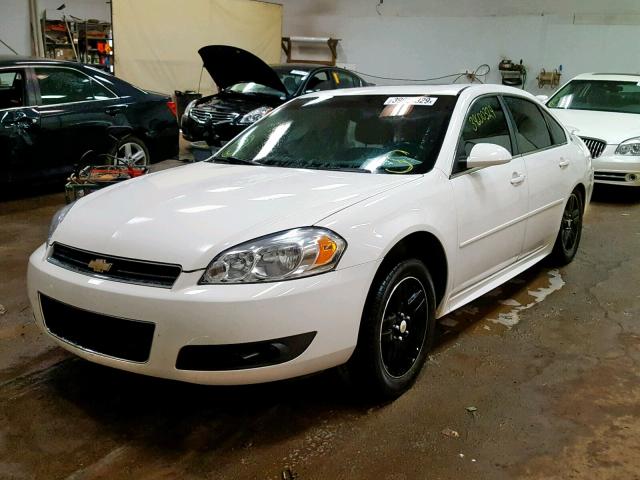 2G1WC57M591206190 - 2009 CHEVROLET IMPALA 2LT WHITE photo 2