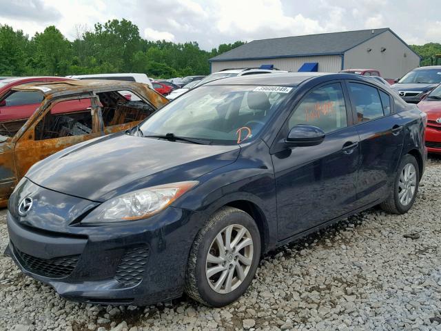 JM1BL1VF4C1502365 - 2012 MAZDA 3 I BLACK photo 2