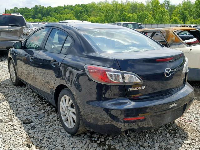 JM1BL1VF4C1502365 - 2012 MAZDA 3 I BLACK photo 3