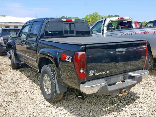 1GCDT13E588157896 - 2008 CHEVROLET COLORADO BLACK photo 3