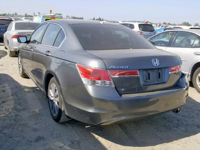 1HGCP2F83BA001269 - 2011 HONDA ACCORD EXL GRAY photo 3