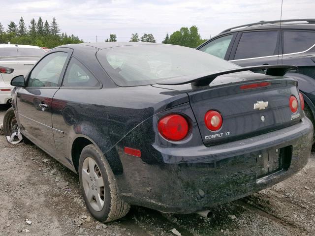 1G1AL15FX77294502 - 2007 CHEVROLET COBALT LT BLACK photo 3