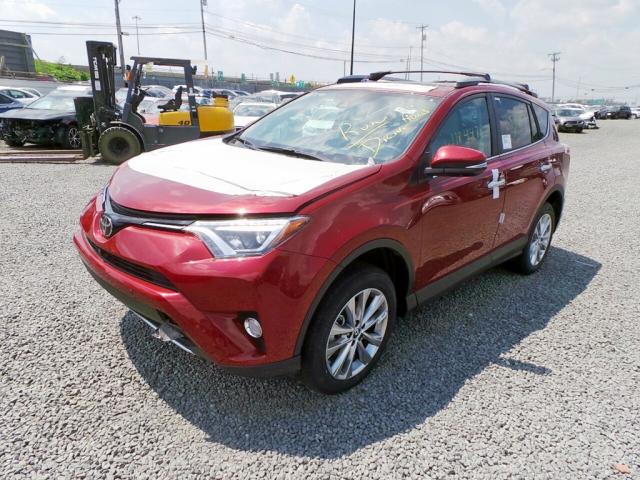 2T3DFREV9JW856208 - 2018 TOYOTA RAV4 LIMIT BURGUNDY photo 2