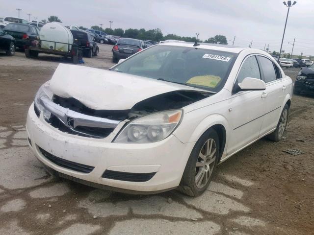 1G8ZS57N28F123947 - 2008 SATURN AURA XE WHITE photo 2