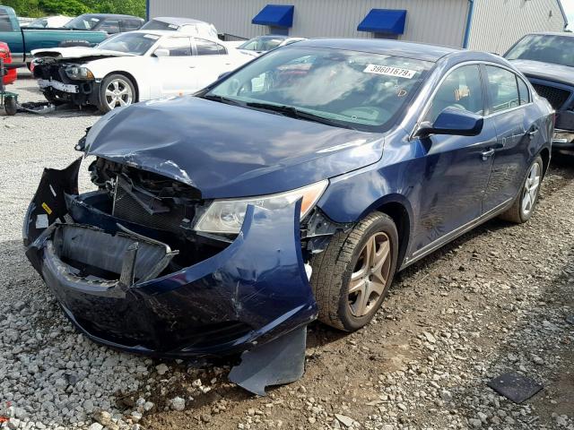 1G4GB5EG8AF124670 - 2010 BUICK LACROSSE C BLUE photo 2