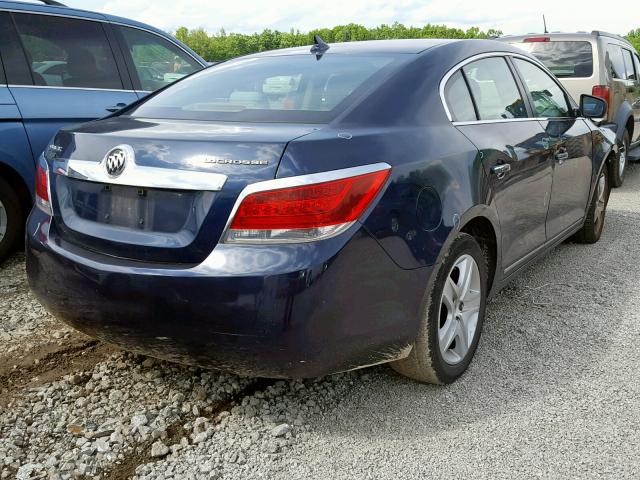 1G4GB5EG8AF124670 - 2010 BUICK LACROSSE C BLUE photo 4