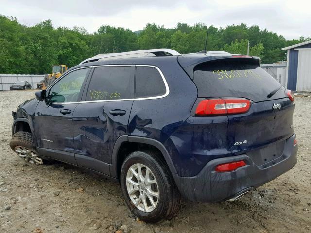 1C4PJMCS5GW227756 - 2016 JEEP CHEROKEE L BLUE photo 3