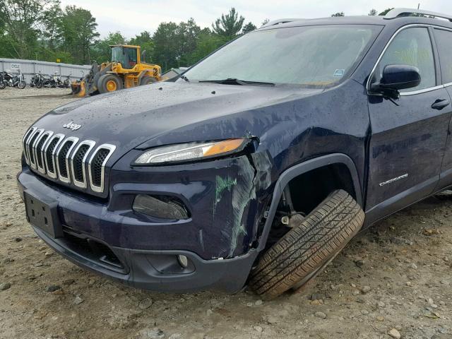 1C4PJMCS5GW227756 - 2016 JEEP CHEROKEE L BLUE photo 9