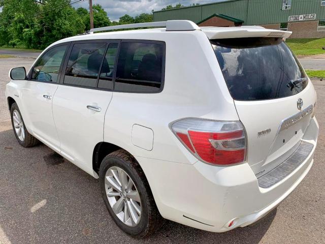 JTEEW44A182022020 - 2008 TOYOTA HIGHLANDER WHITE photo 3