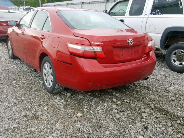 4T1BE46K27U177531 - 2007 TOYOTA CAMRY NEW RED photo 3