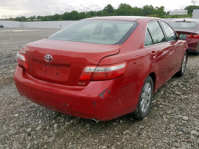 4T1BE46K27U177531 - 2007 TOYOTA CAMRY NEW RED photo 4