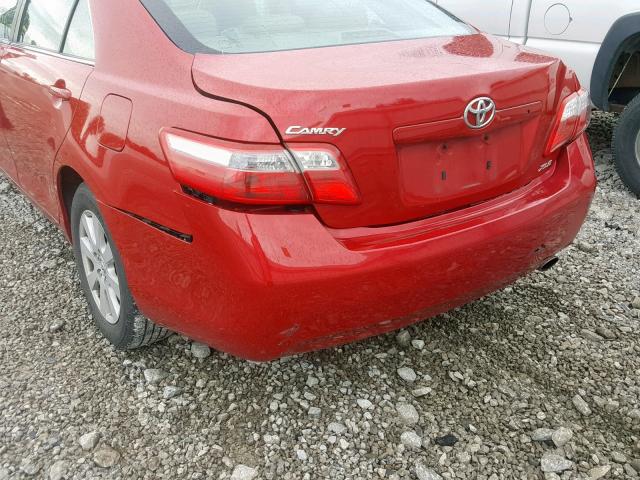 4T1BE46K27U177531 - 2007 TOYOTA CAMRY NEW RED photo 9