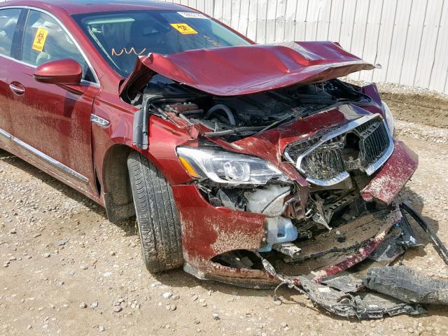 1G4ZP5SS5HU156405 - 2017 BUICK LACROSSE E RED photo 9