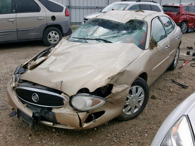 2G4WC532251300920 - 2005 BUICK LACROSSE C GOLD photo 2