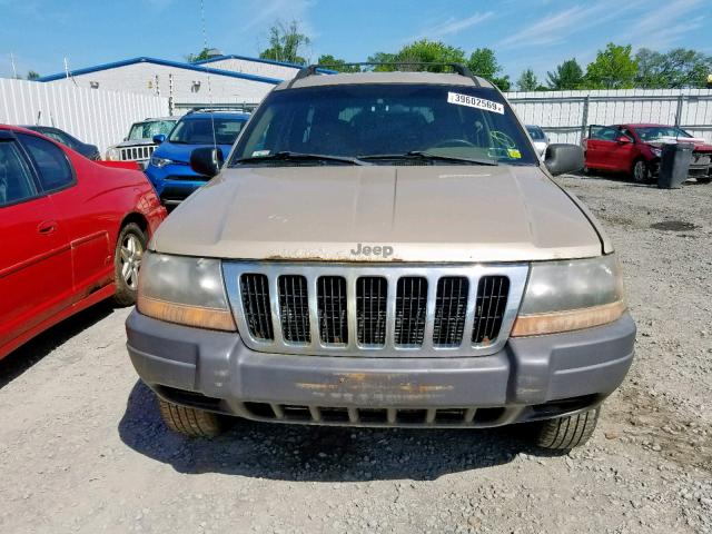 1J4GW48S11C713607 - 2001 JEEP GRAND CHER TAN photo 9