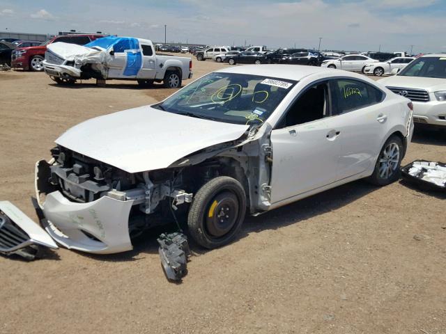 JM1GJ1U57G1408734 - 2016 MAZDA 6 SPORT WHITE photo 2