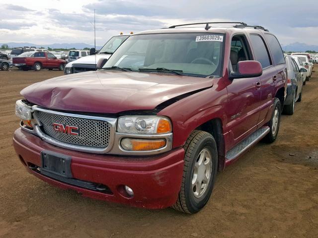 1GKEK63U46J120375 - 2006 GMC YUKON DENA MAROON photo 2