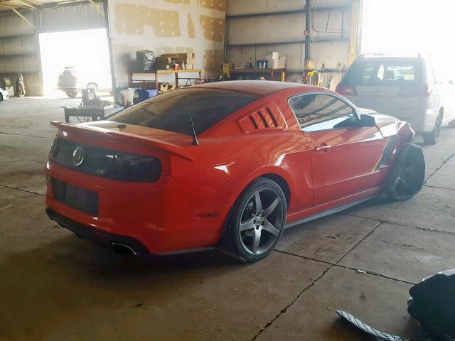 1ZVBP8CF5E5281822 - 2014 FORD MUSTANG GT RED photo 4