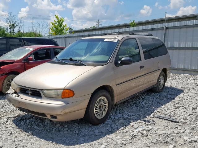 2FMZA5142WBD96356 - 1998 FORD WINDSTAR W BEIGE photo 2