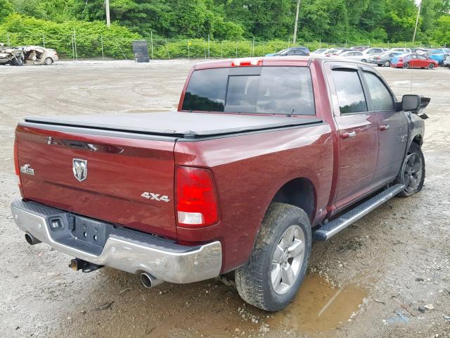 3C6RR7LT6HG708408 - 2017 RAM 1500 SLT MAROON photo 4