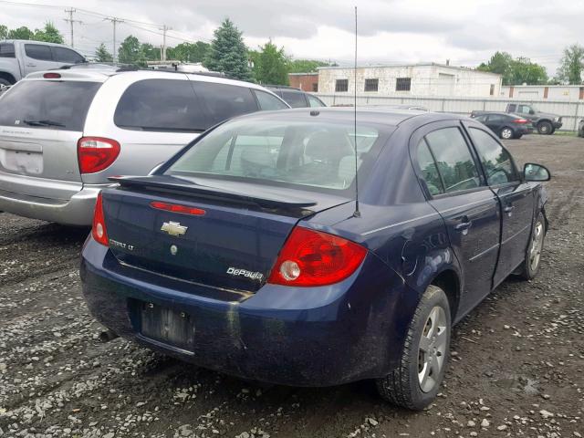 1G1AL58F087289281 - 2008 CHEVROLET COBALT LT BLUE photo 4