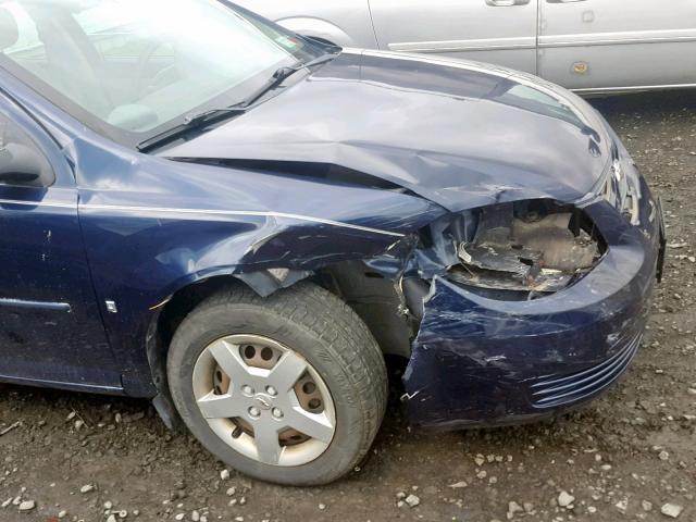 1G1AL58F087289281 - 2008 CHEVROLET COBALT LT BLUE photo 9