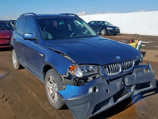 WBXPA93485WD16996 - 2005 BMW X3 3.0I BLUE photo 1