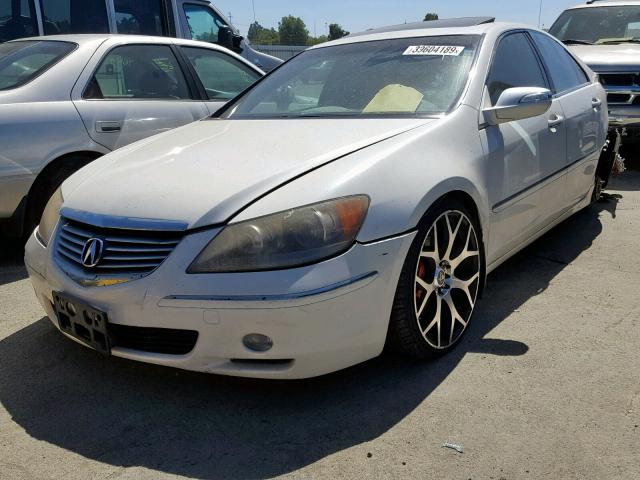 JH4KB16595C013085 - 2005 ACURA RL WHITE photo 2