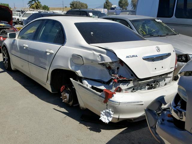 JH4KB16595C013085 - 2005 ACURA RL WHITE photo 3