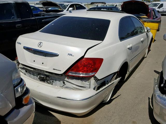 JH4KB16595C013085 - 2005 ACURA RL WHITE photo 4