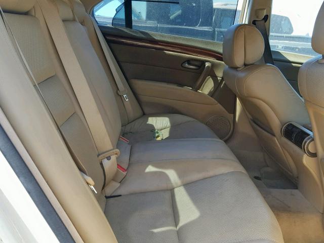 JH4KB16595C013085 - 2005 ACURA RL WHITE photo 6